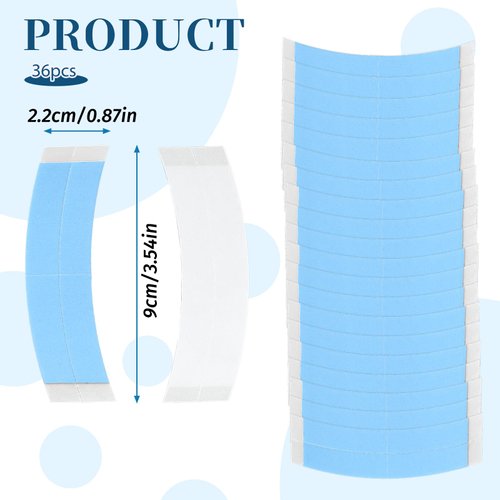ZEYIYER 36PCS Wig Tape Double Sided Ultra Hold, Wig Tape for Lace Wigs, Adhesive Double Sided Waterproof Lace Wigs Tape for Hair Extension