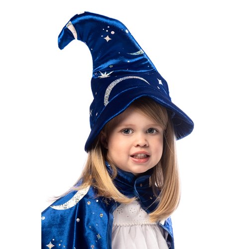 Little Adventures Royal Blue Wizard Costume Hat Age 3+