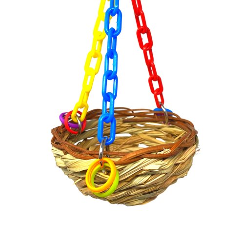 Bonka Bird Toys 1622 Nest Swing Small Parrot Basket Cage Toy Cockatiels, Parakeets, Budgies, and Similar