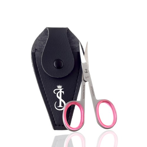 Nail Scissors Curved Eyebrow Scissors for Nail, Cuticle, Eyelashes, Nose Hair, Mustache and Beard - Manicure and Pedicure Small Scissors for Men and Women