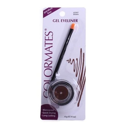 Colormates Gel Eyeliner, Waterproof, Quick Drying, Long Lasting, 4g/0.14 oz