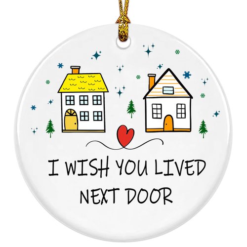 Neighbor Christmas Ornaments 2024, Chance Made Us Neighbors, Neighbor for Neighbors and Friends, Best Neighbor Gifts - Hello Neighbor