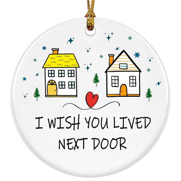 Neighbor Christmas Ornaments 2024, Chance Made Us Neighbors, Neighbor for Neighbors and Friends, Best Neighbor Gifts - Hello Neighbor