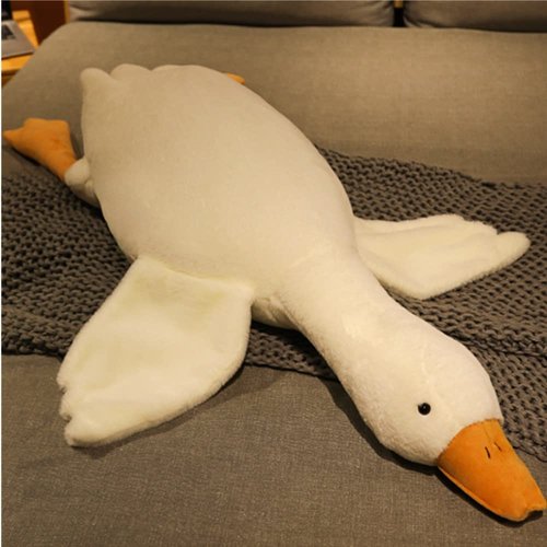 OUKEYI Goose Stuffed Animal 19.6 inchVery Huge Goose Plush Pillow Toy, Cute Giant White Goose Stuffed Animal Duck Plush Pillow
