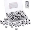 Makartt Sanding Bands for Nail Drill, 100 Pcs Nail File Sanding Bands for Drill Bits #180 Medium Grits for Acrylic Nails Gel Removing and Shaping, Upgrade Thicker Durable Sanding Drill Bit, White
