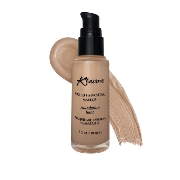 Khasana Moisturizing Liquid Foundation, Flawless Matte Finish Makeup, Full Coverage & Longwear, Lightweight Foundation Formula #8 Natural Beige