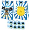 Police Goodie Bags-24 Pcs Police Party Favors Candy Bags with Stickers, Police Goody Gift Treat Bags Police Themed Birthday Party Supplies