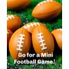 CIGOCIVI 10 Packs Mini Foam Footballs, Football Toys Xmas Christmas Party Favors Gifts, Decorations for Kids (2.17in)