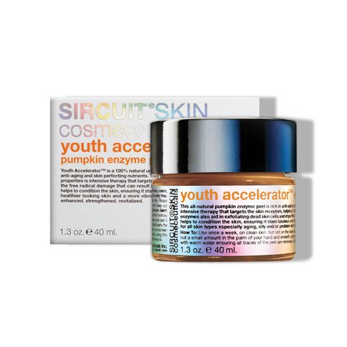 Sircuit Skin YOUTH ACCELERATOR+ Pumpkin Enzyme Peel - Gentle Face Exfoliator with Lactic Acid, Pumpkin Extract, and Gluconic Acid - Exfoliating Facial Mask Supports Healthy Skin (1.3 oz)