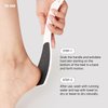 F3 Systems S-Line Emery Foot file, Colossal Double-Sided Pedicure Tool, Effective for Cracked Heel, Ergonomic Design for Easy Grip