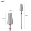 NMKL38 Barrel Diamond Nail Drill Bits Milling Cutter Rotary Cuticle Clean Burr for Nature Nail Drill Machine Accessories (1D-F)