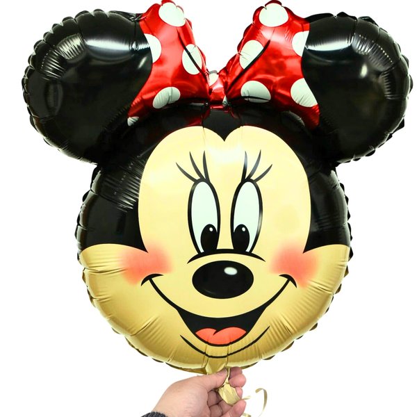 Big Cartoon Girl Mouse Balloon – Foil Birthday Balloon Decorations Giant Foil Animated Mouse Head Kids Theme Party Supplies