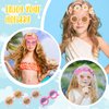 CHENGU Retro Flower Sunglasses Daisy Flower Headbands Set Groovy Party Decorations Hippie Party Favors (Vivid Style, 20 Pieces)
