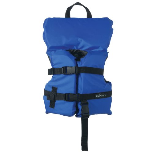 Onyx Full Throttle 3600-0132 Marine General Purpose Infant Life Vest with Quick Recovery Strap, Blue and Black Finish