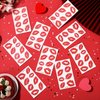10 Sheets/80pcs Red Fake Lips Temporary Tattoo Stickers,Waterproof Stickers,Red Kiss Temporary Tattoo Stickers,Lip Stickers Sexy Tattoos Sticker for Adult Women Girls Valentines Day Theme Decorations.