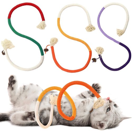 PAZ&#39;S GIFT Cat chew Toy Cat Toys Cat Kick Toys, Cat Rope Toys for Indoor Cat Interaction Cat and ...