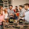 BQK 96 Pcs 40th Birthday Plates and Napkins Party Supplies 40th Birthday Party Decorations 40th Birthday Decorations for Men