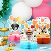Skylety 6 Pieces Dog Themed Party Decorations Dog Honeycomb Centerpieces 3D Dog Birthday Decoration Centerpieces Birthday Theme Party Paper Centerpiece for Dog Theme Party 3D Table Decorations