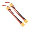 3Pcs HIRCQOO 1Female XT60 Plug to Male XT60+JST, 14AWG Soft Silicone Parallel 3.94" Y Splitter Harness Cable Adapter 1Female to 2 Male for RC Car Truck Boat Quadcopter Airplanes Lipo Battery