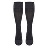 TOUCH Compression Socks for Men, 15-20 mmHg, Herringbone, Cotton, 1 Pair, Charcoal, Medium