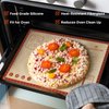 26x16 Inch Extra Thick Silicone Baking Mat with Measurements, Non-slip and Reusable - For Cookies, Bread, Pastry