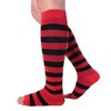Doc Miller Open Toe Compression Socks for Women and Men 15-20mmHg, Shin Splints, Varicose Veins and Calf Injury Recovery, 1 Pair Red Black Medium Toeless Compression Socks Women