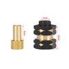 RC Brass Extended Hex Wheel Hubs for 1/24 RC Crawler Car Axial AX24 SCX24 90081 Upgrade Parts (Black)