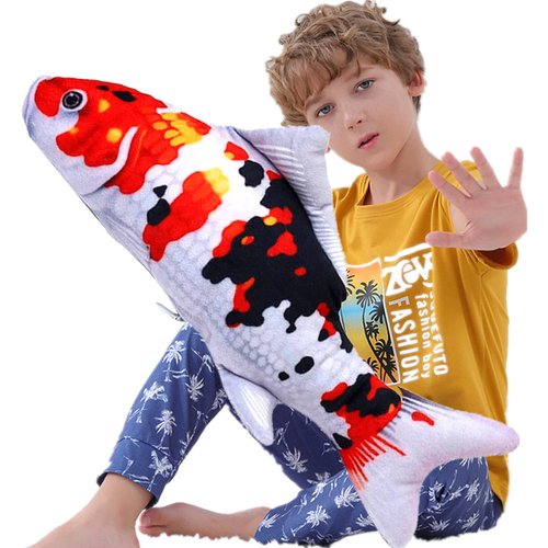 TONGMAN Simulation Fish Plush Toy/Toy Pillow/Stuffed Animal Toy, Fish Shape Pillow， Novelty Plush Toys Sofa Home Decor， (31.5 inches / 80 cm)
