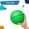 6 INCH PVC Mini Basketball for Indoor Basketball Mini Hoops, Soft 6" Rubber Small Repacement Basketball for Over Door Basketball Hoop Sets, Little Basketballs for Adults & Kids (4 PCS with Air Pump)