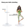 12Pcs Adjustable Doll Stands,Transparent and Lightweight Doll Display Rack Suitable for Different Sizes of Dolls Monsters,Action Figure Stand Doll Accessorie,Mini Doll Display Holder