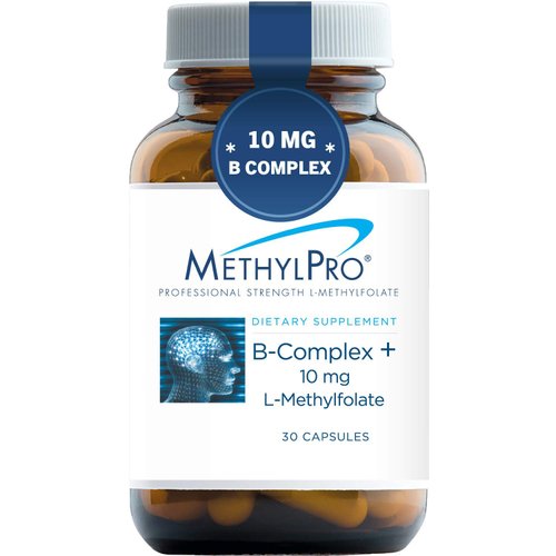 MethylPro B Complex + 10mg L-Methylfolate - Professional Strength Vitamin B Complex + Folate Supp...