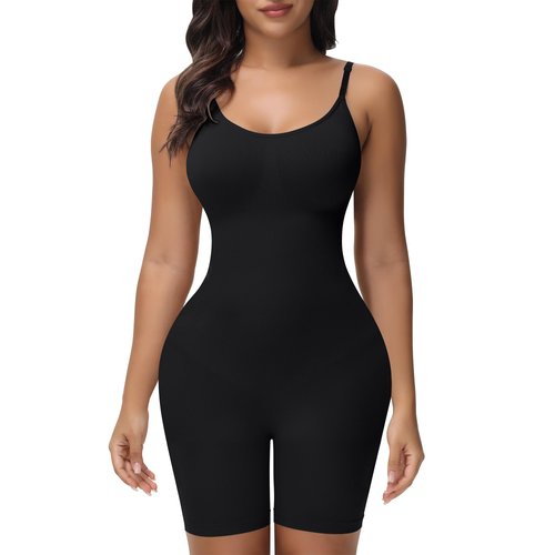 Shapewear Tummy Control Bodysuits for Women Seamless Sculpting Butt Lifter Body Shaper Black XL