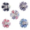 Ruihfas 4Pcs Fantastic Women Girls Crystal Bangs Clips Bridal Wedding Mini Hair Claw Clip Hair Pin 1.18×0.98 inch