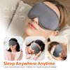 Eye Mask for Sleeping Blackout - AUPHIL 3D Contoured Eye Mask for Lash Extension Blindfold Sleeping Mask for Men Women Side Sleeper 100% Light Blocking, Soft Weighted Sleep Eye Mask for Travel Flight