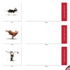 The Best Card Company - 10 Blank Animal Christmas Note Cards - Assorted Bulk Holiday Cards for Kids, Fun Wildlife (4 x 5.12 Inch) - Christmas Cow Yoga MQ6545XSB-B1x10