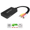 HDMI to RCA Converter, HDMI to AV 3RCA CVBs Composite Video Audio Converter Adapter Supports PAL/NTSC for TV Stick, Roku, Android TV Box, DVD ect