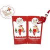 The World's Smallest Elf on The Shelf Boy with Matching Small Christmas Stocking and Two Elf on The Shelf Hot Chocolate Cocoa Mix Packs
