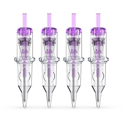 Wormhole Tattoo Cartridge Needles, 20pcs 7RL Disposable Tattoo Needle Cartridges Standard 7 Round Liner for Tattoo Pen Tattoo Cartridge Machine Permanent Makeup Tattoo Supplies (1207RL)