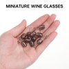Toddmomy Doll Glasses Mini Wine Glasses 10Pcs Miniature Dollhouse Wine Glasses 1: 12 Kids Dollhouse Kitchen Toys Dollhouse Accessories Miniature Bottles