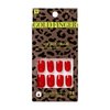 Gold Finger Full Cover False Nails Kit with Glue, Solid Color, Ready to Wear Gel, Medium, Long Length Nails (Holding U)