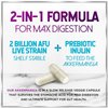 Akkermansia Probiotic 2 Billion AFU - Best Strain for GLP-1 Production Support - with Prebiotic Fiber for Natural Digestive & Gut Health for Women & Men - Non-GMO & Bottled in USA - 60 Capsules