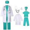 Gortykor Doctor Costume for Kids Doctor Lab Coat Doctor Dress up for Boys Girls Halloween Dress Up(4-5 Years)