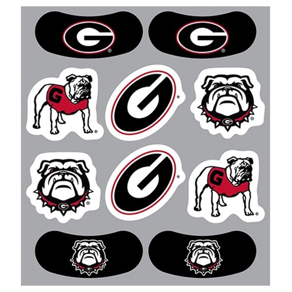Georgia – Waterless Peel & Stick Temporary Tattoos – 10-Piece Combo – 6 Spirit Tattoos & 4 Eye Strips