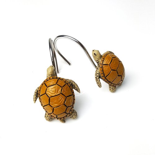 ZILucky 12Pcs Resin Turtle Shower Curtain Hooks Rings Set for Bathroom Stainless Steel Metal Cartoon Decorative Bath Room Hanger