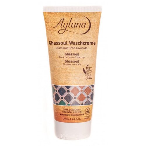Ayluna Cleansing Cream For Skin And Hair Ghassoul, 200 ml
