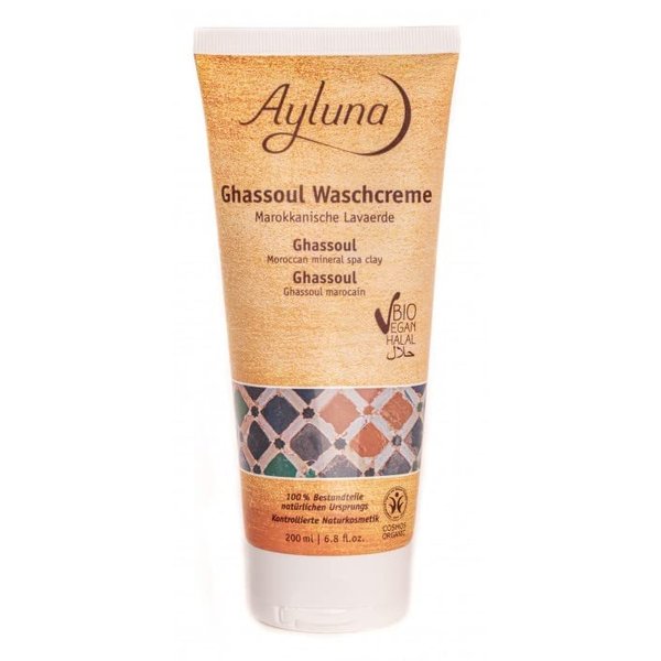 Ayluna Cleansing Cream For Skin And Hair Ghassoul, 200 ml