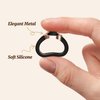 Stylish Silicone Ring for Women, Comfortable Silicone Wedding Band for Everyday Wear & Special Occasions, Flexible and Durable for Active Lifestyle, Easy to Clean (Size 6)