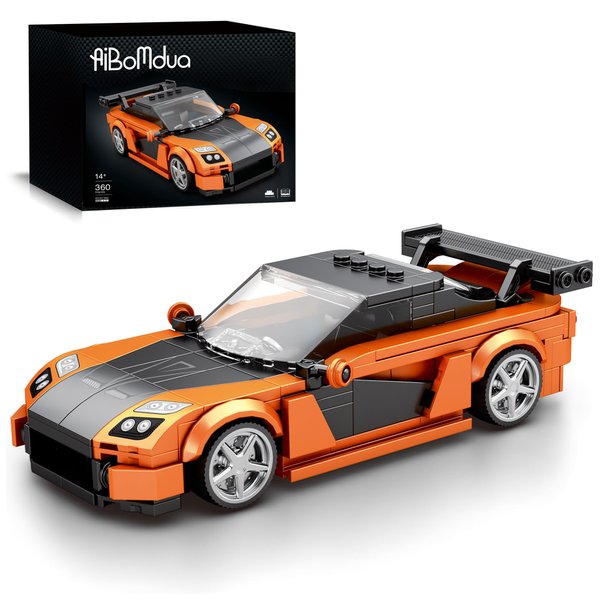 AIBOMUDA Race Sports Car Building Set,Challenging Techni MOC Sports Car Model for Boys,Adults(367pcs)
