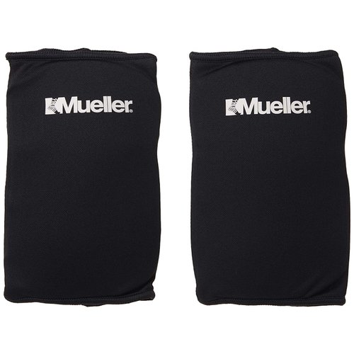 MUELLER Sports Medicine Multi-Sport Knee Pads, For Men and Women, Black, One Size Fits Most, 1 Pair