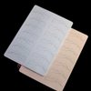 TgoBeauty 7 Pairs Brow Shapes Double Sided Design Eyebrow Spine 6 Nano stroke practice skin Silicone Practice Pad for Permanent Makeup Training (White Skins-4pcs)
